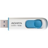 Cumpara ieftin ADATA C008 16GB , USB 2.0, retractabil, plastic alb albastru , AC008, 16G, RWE
