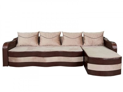 Coltar Extensibil Simona, 300X145X70 Cm, Cappuccino, Maro foto