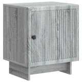 vidaXL Dulap de noapte Sonoma gri 43 x 34,5 x 50 cm Lemn prelucrat 893887