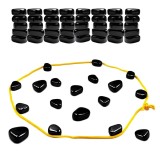 Cumpara ieftin Joc de strategie cu 40 pietre magnetice si snur, educativ, pietre 2 cm, pana la 4 jucatori, saculet depozitare, negru