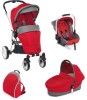 Carucior P4 Trio-rosu,