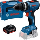 Bosch GSB 18V-65 + GBA - Masina de gaurit si insurubat cu percutie 65 Nm valiza speciala + Acumulator Li-Ion 18 V 5 Ah