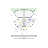 Set placute frana Icer 181121, parte montare : Punte Fata