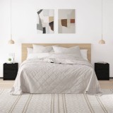 vidaXL Noptiere, 2 buc., negru, 40x31x50 cm, lemn masiv de pin