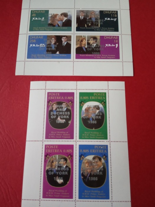 DHUFAR/ERITREA, FAMILIA REGALĂ - BLOCURI MNH