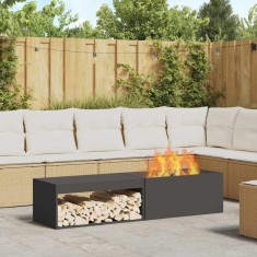 vidaXL Cuptor de foc Negru 160 x 45 x 35 cm Oțel laminat la rece 859002
