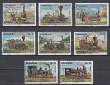 A12 S2 1 - Timbre vechi si foarte vechi - Paraguay - locomotive