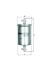 MAHLE KL 165/1 filtru combustibil