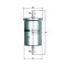 MAHLE KL 165/1 filtru combustibil