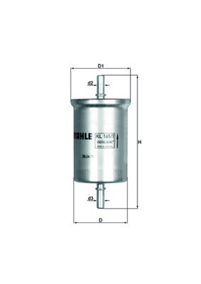 MAHLE KL 165/1 filtru combustibil