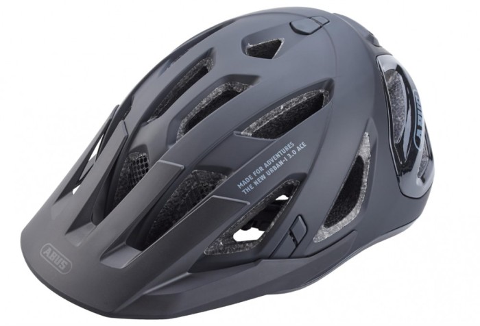 Casca de bicicleta ABUS Urban-I 3.0 ACE cu lumina LED spate, negru, M (52-58cm) - RESIGILAT