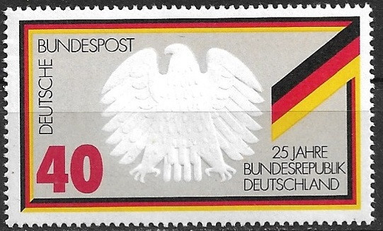 B0711 - Germania RF 1974 - 25 ani Republica,neuzat,perfecta stare