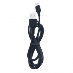 Cablu de date si alimentare, XO-NB103 86274, 2.1A, conector USB tata la USB Tip C tata, lungime 100 cm, negru