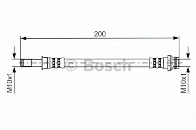Conducta / cablu frana FORD S-MAX (WA6) (2006 - 2016) BOSCH 1 987 481 443 foto
