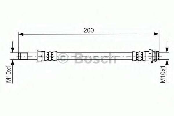 Conducta / cablu frana FORD S-MAX (WA6) (2006 - 2016) BOSCH 1 987 481 443