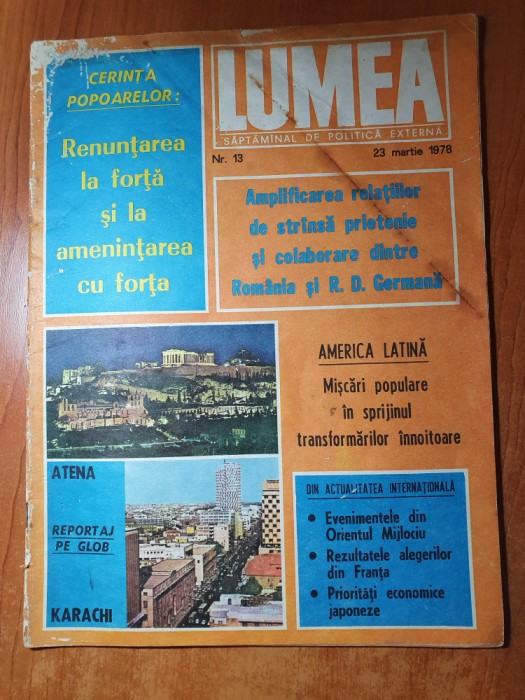 lumea 23 martie 1978-invad. libanului,romania participanta la circuitul economic