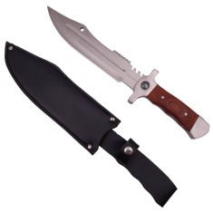 Cutit de vanatoare DEPOX&reg;, Silver Saber, gri, 35 cm, teaca inclusa