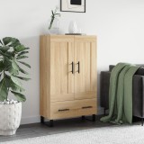 vidaXL Dulap &icirc;nalt, stejar Sonoma, 69,5x31x115 cm, lemn prelucrat