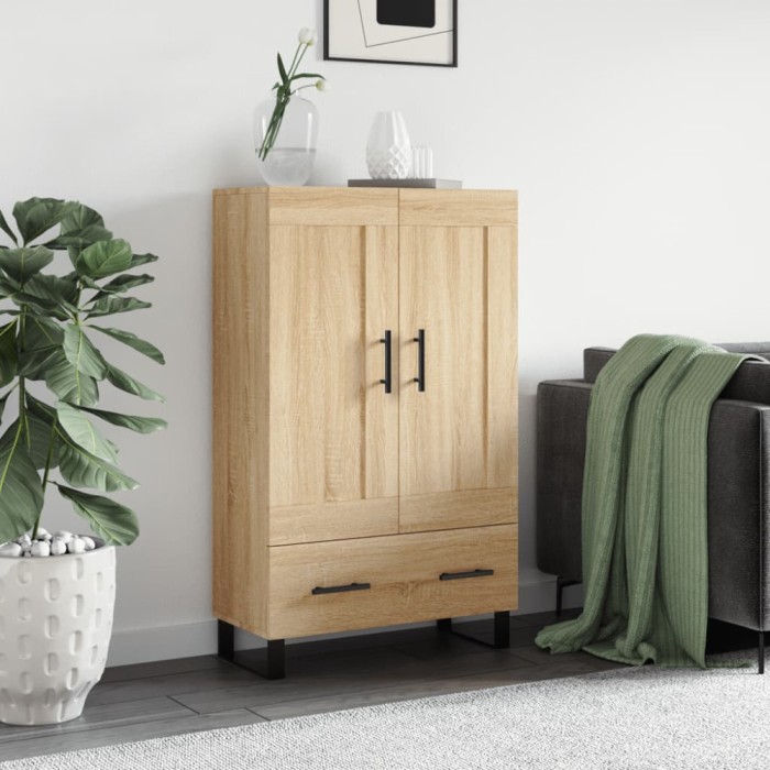 vidaXL Dulap &icirc;nalt, stejar Sonoma, 69,5x31x115 cm, lemn prelucrat 830351