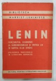 CONTINUTUL ECONOMIC AL NARODNICISMULUI SI CRITICA LUI IN CARTEA D- LUI STRUVE de V.I. LENIN , 1953