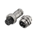 Set conectori mama+tata 2pini 13mm tip pentru microfon, Oem