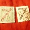 2 Timbre Portugalia 1893 Rege Carlos I 10r si 20r ,stampilat, supratipar 1893 si