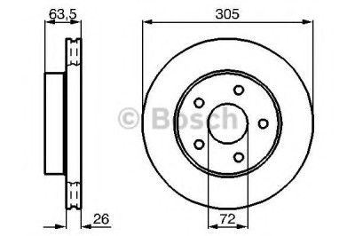 Disc frana JEEP GRAND CHEROKEE II (WJ, WG) (1998 - 2005) BOSCH 0 986 478 772 foto
