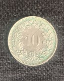 Moneda 10 rappen 1960 Elvetia