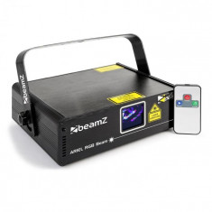 Beamz Ariel Laser-Show 350W RGB 9-DMX Master/Slave IR telecomanda foto