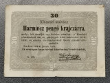 Ungaria 30 Forint kraitari 1848 RAR