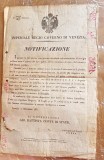 G207-I-Act imperial Austria 1835 Ferdinand 1-Regiunea Venetia-Notificare.
