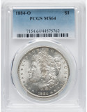 &quot;Morgan Dollar&quot; USA moneda colectie certificata PCGS MS64