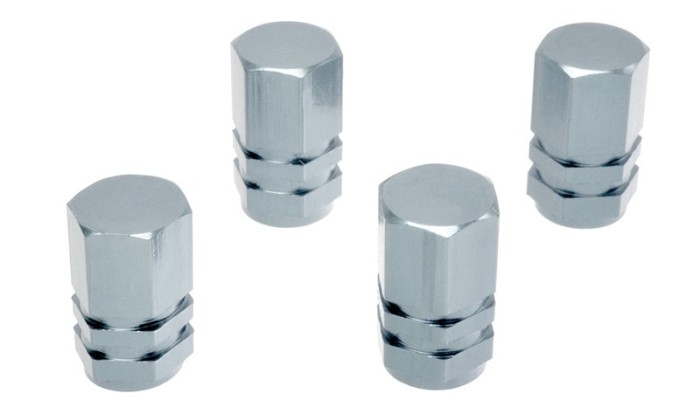 Set capacele auto Automax pentru ventil hexagon silver, 4 buc. AutoDrive ProParts