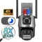 Camera de Supraveghere WIFi, TSS-P11-Q3 , Ultra HD, cu 3 lentile 3MP/3MP, Zoom 8X, Night Vision, Audio-Video ,Detectia Miscarii, Slot card