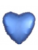Balon Folie Satin Inima Albastra - 45 cm