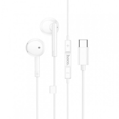 Handsfree USB-C HOCO M95, Alb foto