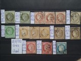 1871-1872-Franta-Ceres-dant.-partial set,varietati-stampilat-Y.T.=+450$-RAR, Nestampilat