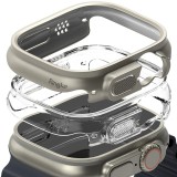 Cumpara ieftin Set 2 Huse de protectie Ringke pentru Apple Watch Ultra 1/2 (49 mm) Transparent/Gri Titan