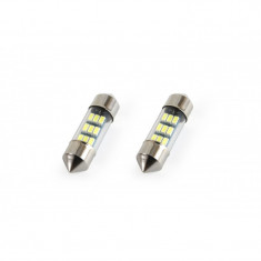 Set 2 becuri auto LED Amio, 0.4 W, 5600 K, 9 x 3014 LED, 9 SMD, 31/9 mm, Alb foto