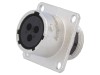Conector Circular Mama Amphenol IP67, 3 Pini, Carcasa Dimensiune 12, Baioneta, Aluminiu/Zinc, Nichel