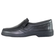 Pantofi casual barbati piele naturala - Otter negru - Marimea 39 foto