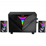 Boxe Redragon Toccata, 2.1, 11W RMS, iluminare RGB a difuzoarelor, jack 3.5mm &amp; USB, Negru