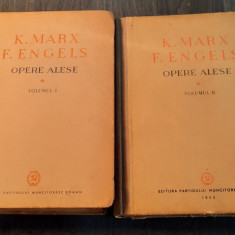 Opere alese 2 volume K. Marx F. Engels