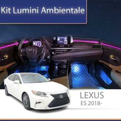 Lumini ambientale Lexus ES 2018-2020 set complet control telefon sau sistem original CarStore Technology