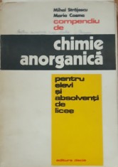 COMPENDIU DE CHIMIE ANORGANICA PENTRU ELEVI SI ABSOLVENTI DE LICEE - M. STRAJESCU