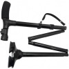 Baston Sprijin Pliabil Magic Cane cu Lanterna LED si Pivoti Stabilizatori, Telescopic, Otel Inoxidabil, Negru, Autoaparare