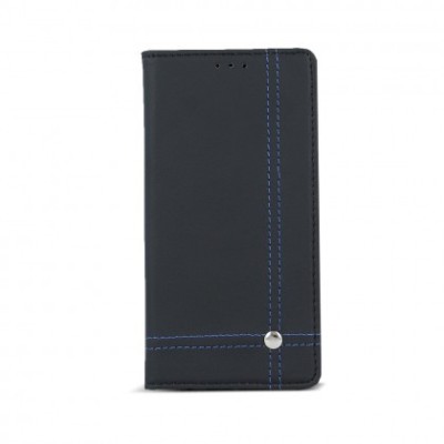 Husa Flip Carte Smart Focus Huawei Y7 Negru/Blue foto