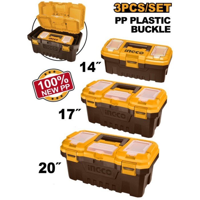 Cutii depozitare scule set 3 bucati - Ingco PBXK0301