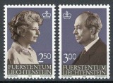 Liechtenstein 1983 828/29 MNH nestampilat - Printul Franz Josef si printesa Gina