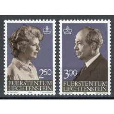 Liechtenstein 1983 828/29 MNH nestampilat - Printul Franz Josef si printesa Gina